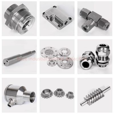 Precision CNC Turning Parts Aluminum Stainless Steel Material ±0.005mm Tolerance Machining Services