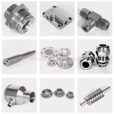 Precision CNC Turning Parts in Aluminum Stainless Steel ±0.005mm