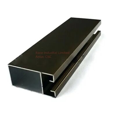 Precision Aluminum Extrusion Profiles with Wood Color Finish and OEM & ODM Customization for Industrial Applications