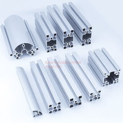 Sandblasted Finish Aluminum Extrusion Profiles Customized Size Free Samples Architectural Industrial Use