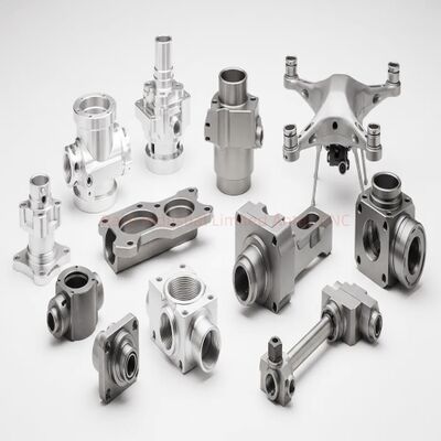 Precision CNC Machining Parts 0.03 Surface Roughness Anodized Surface Customized Sizes Components